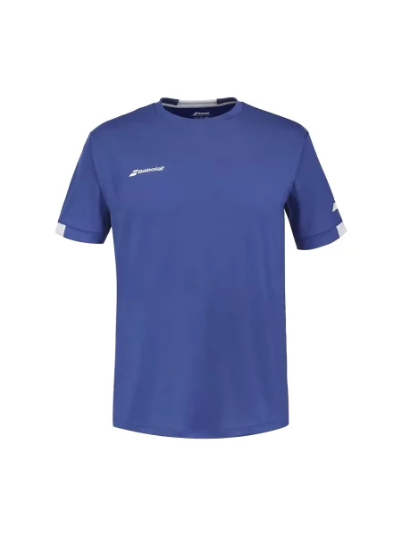 Koszulka tenisowa chłopięca Babolat Play Crew Neck Boy niebieska
