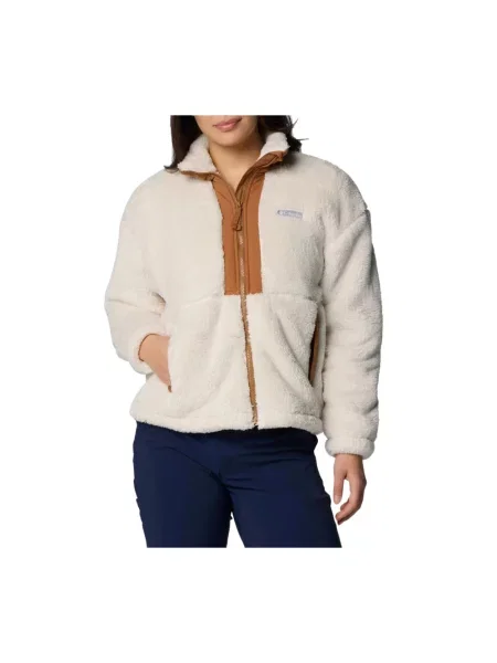 Bluza Columbia Boundless Discovery Sherpa Full Zip II chalk/camel brown biała