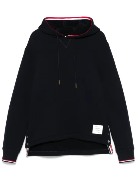 Hanorac cu glugă Thom Browne cu dungi albastru