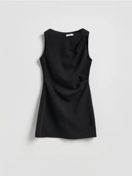 Reserved Rochie mini cu falduri negru