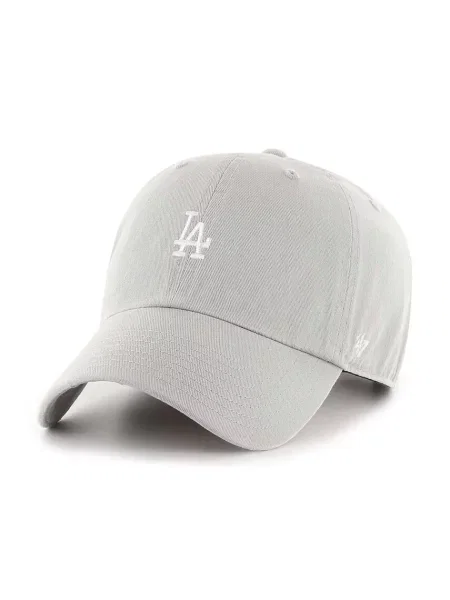 Шапка с козирка 47 brand MLB Los Angeles Dodgers с апликация сиво