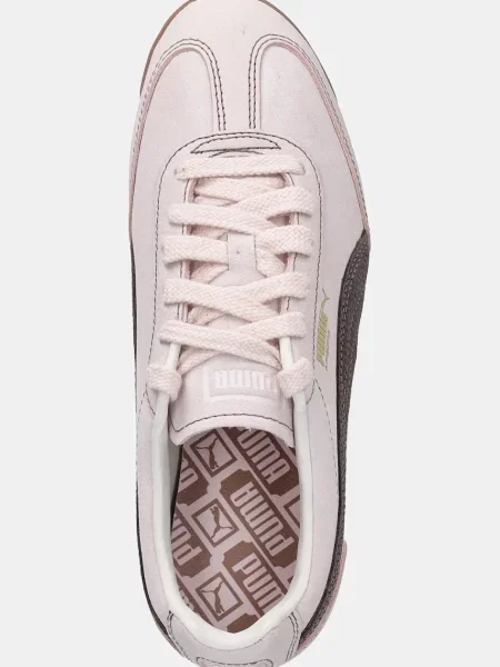 Замшевые кроссовки Puma розовые