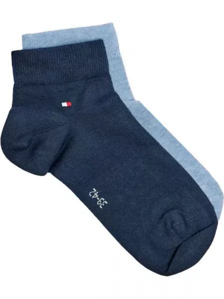 Tommy Hilfiger Șosete quarter albastru