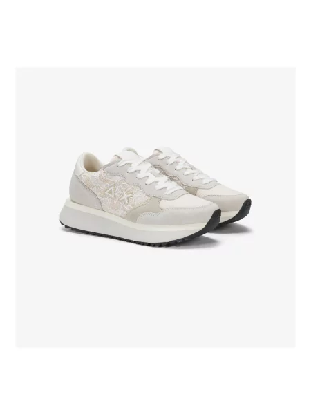Pantofi Sun68 alb
