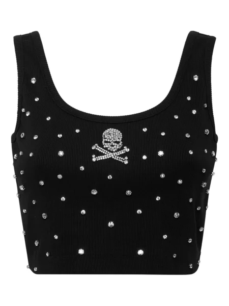 Stras top Philipp Plein negru