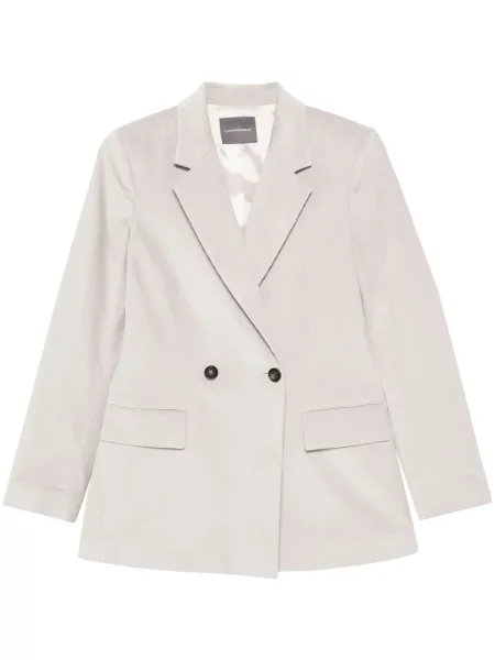 Sacou Lorena Antoniazzi de catifea cord gri