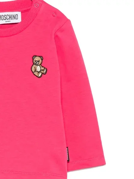 Bluza dziecięca Moschino różowa