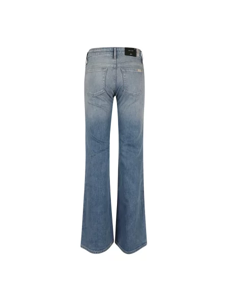 7 For All Mankind Dżinsy Z Rozszerzanymi Nogawkami blau niebieskie