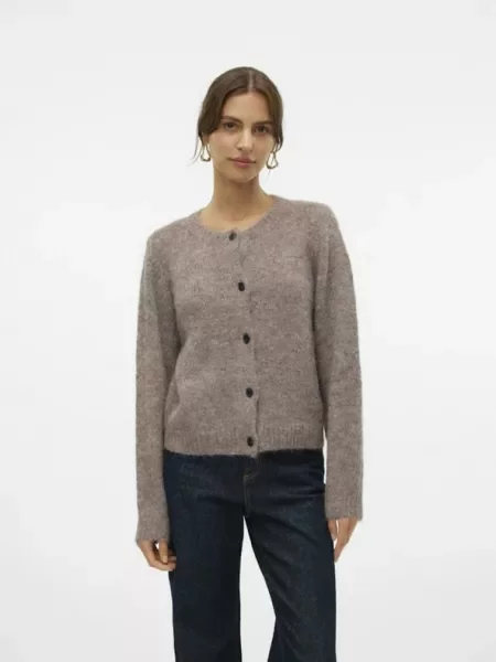 Vero Moda Ζακέτα Novah καφέ