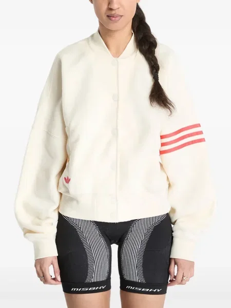 Домашни пантофи Adidas от джърси бяло