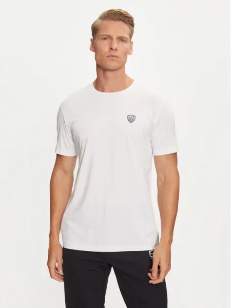 Emporio Armani Koszulki Mężczyzna T-shirt z okrągłym dekoltem biały