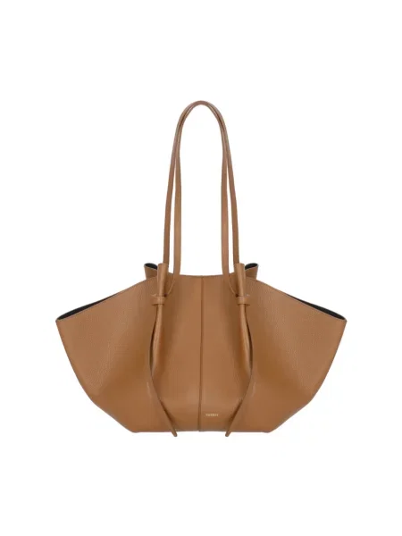 Yuzefi torebka shopper skórzana LARGE MOCHI brązowa