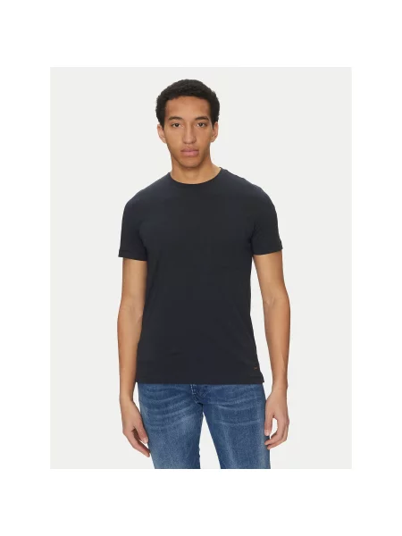Geox T-shirt Regular Fit tamnoplava