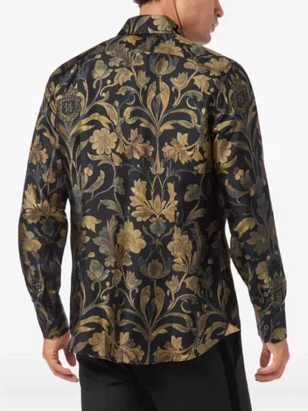 Риза Billionaire с принт златисто