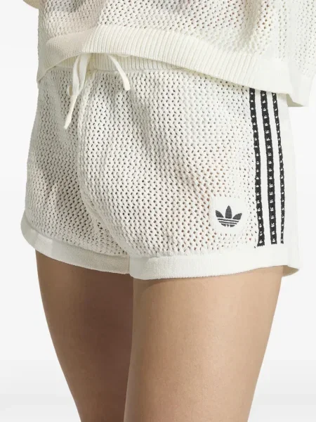 Szorty Adidas w paski białe