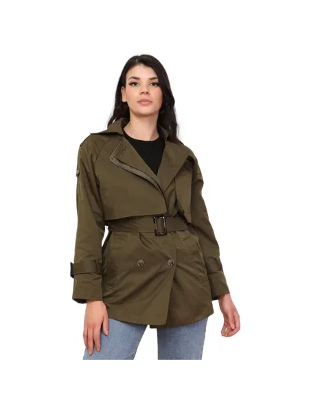 Palton La Modeuse kaki