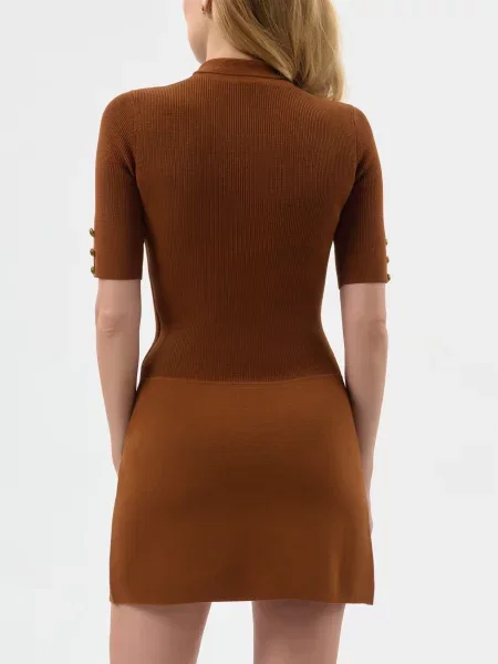 Сукня Elisabetta Franchi коричнева