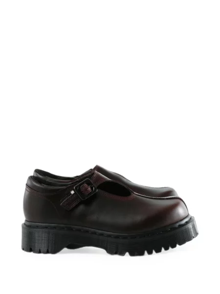 Pantofi loafer Dr. Martens cu platformă cu cataramă maro