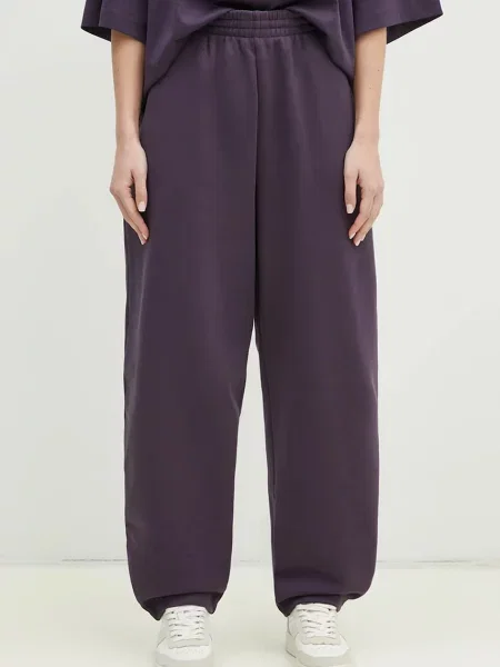 Спортивні штани Pangaia однотонні фіолетовий