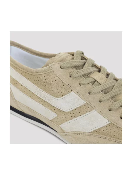 Sneakersy Tom Ford skórzane brązowe