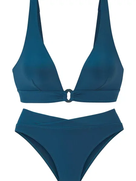LASCANA Costum de baie două piese petrol verde