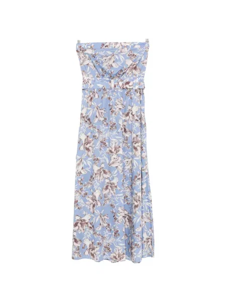 Rochie maxi Liu Jo cu model floral de costum albastru