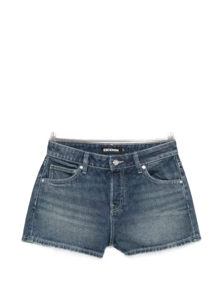 Cu centură pantaloni scurți din denim Eb Denim albastru
