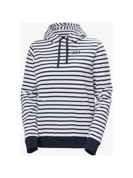 Bluza z kapturem Helly Hansen Core Graphic biało-czarna S biała