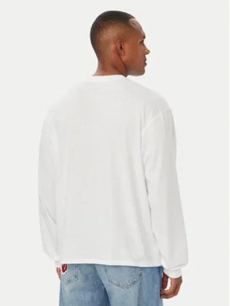 Guess Jeans majica dugih rukava za muškarce od pamuka bijela
