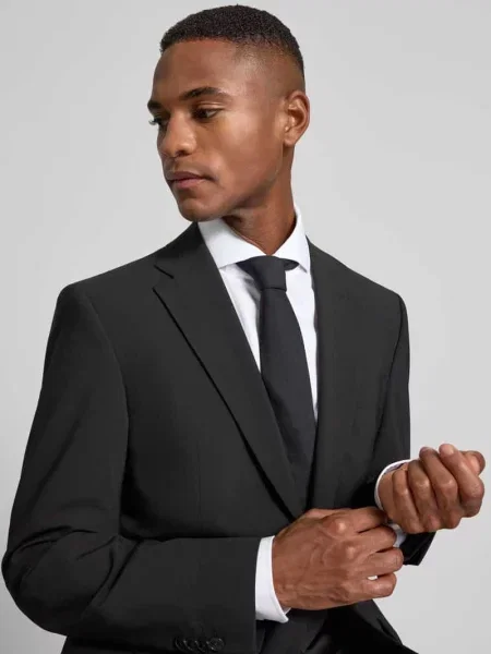 Koszula biznesowa o kroju slim fit z czystej bawełny Boss biała