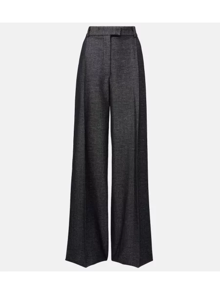 Pantaloni Altuzarra de mătase albastru