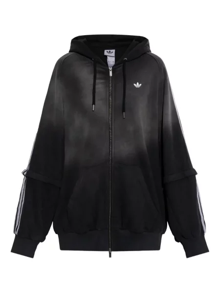 Sneakerși Adidas Superstar cu șireturi din dantelă cu dungi negru