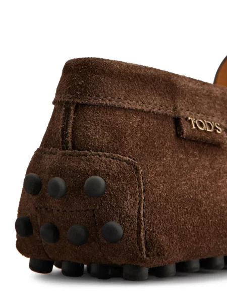 Pantofi loafer Tod's din piele de căprioară maro