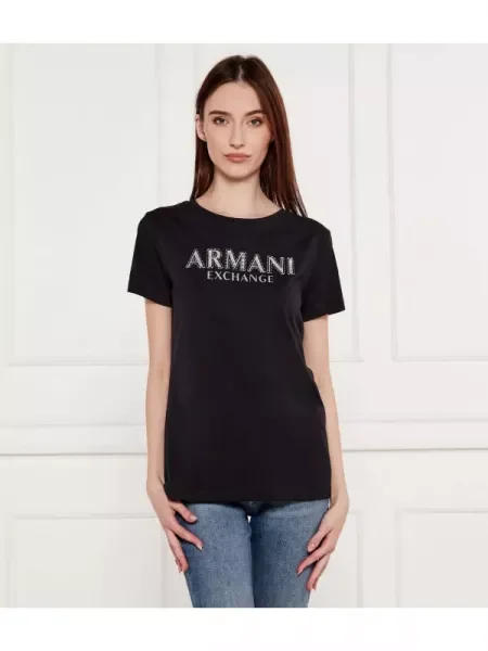 Armani Exchange Tricou negru
