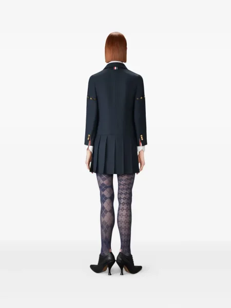 Плисирана костюм рокля Thom Browne синьо