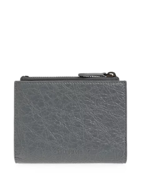 Portofel Balenciaga din piele gri