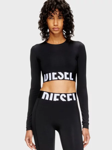 Лонгслів Diesel чорний
