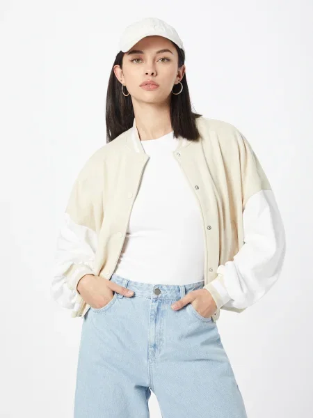 Urban Classics Geacă de primăvară-toamnă crem alb