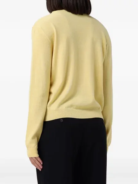 Ursuleț de pluș pulover Moschino din jacard galben