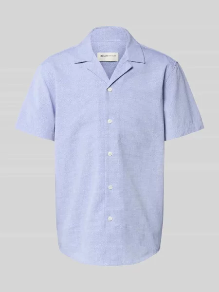 Koszula casualowa o kroju relaxed fit z czystej bawełny Tom Tailor Denim granatowa