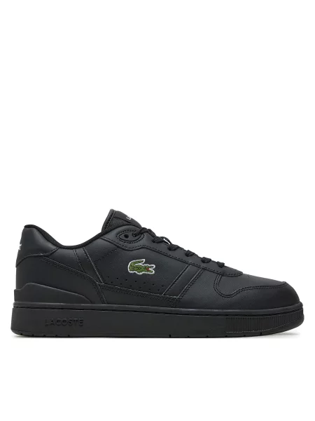 Δερμάτινα αθλητικά παπούτσια Lacoste T-Clip Set μαύρο