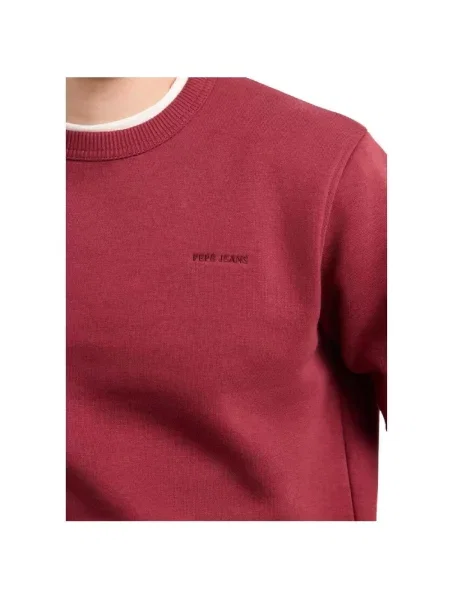 Geacă de blugi Pepe Jeans roșu
