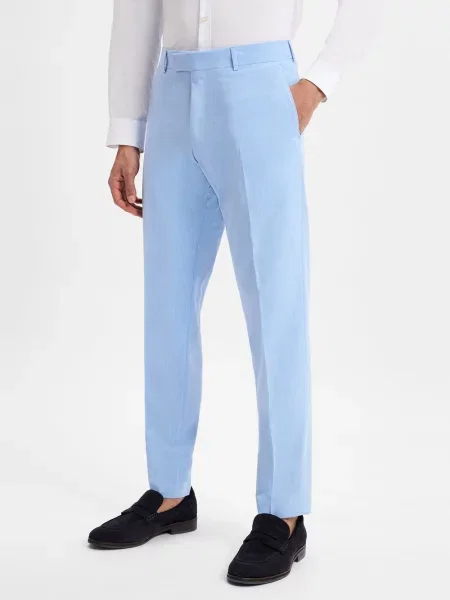Strellson spodnie modułowe Melwin Mężczyźni Slim Fit jednolity 25 niebieski