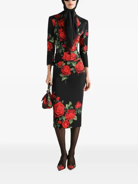 Geacă Dolce & Gabbana cu imagine negru