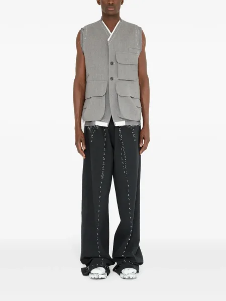 Vestă Maison Margiela de lână gri