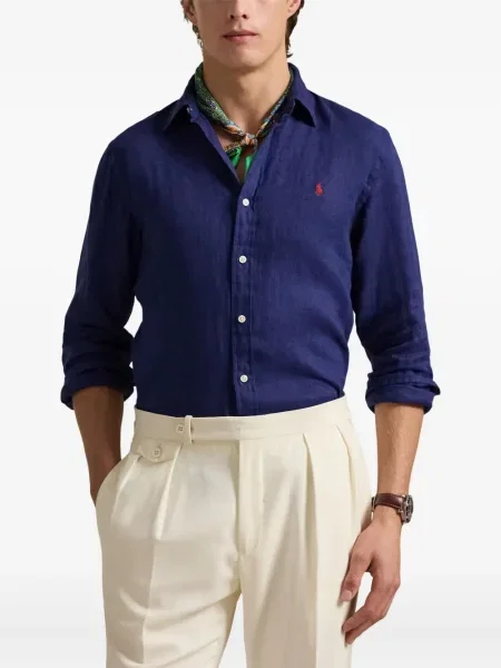 Șapcă Polo Ralph Lauren cu broderie din țesătură twill în carouri albastru