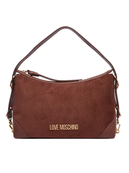 LOVE MOSCHINO Ročna torba rjava