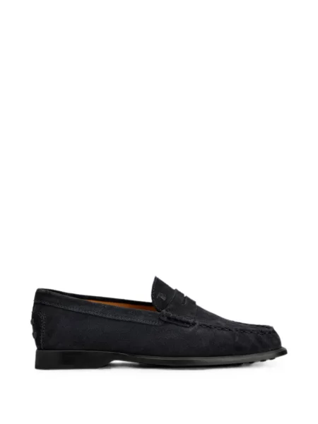 Pantofi loafer Tod's din piele de căprioară albastru