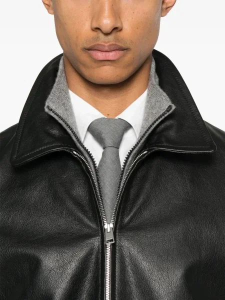 Geanta de piele Sandro negru