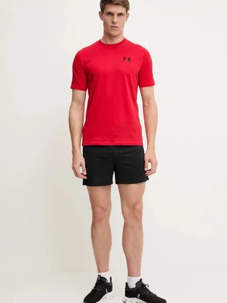 Under Armour Tričko SPORTSTYLE LEFT CHEST červená